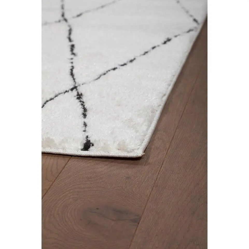 Dutch Lifestyle - Polyester - Vloerkleed - 300x200cm - Wit