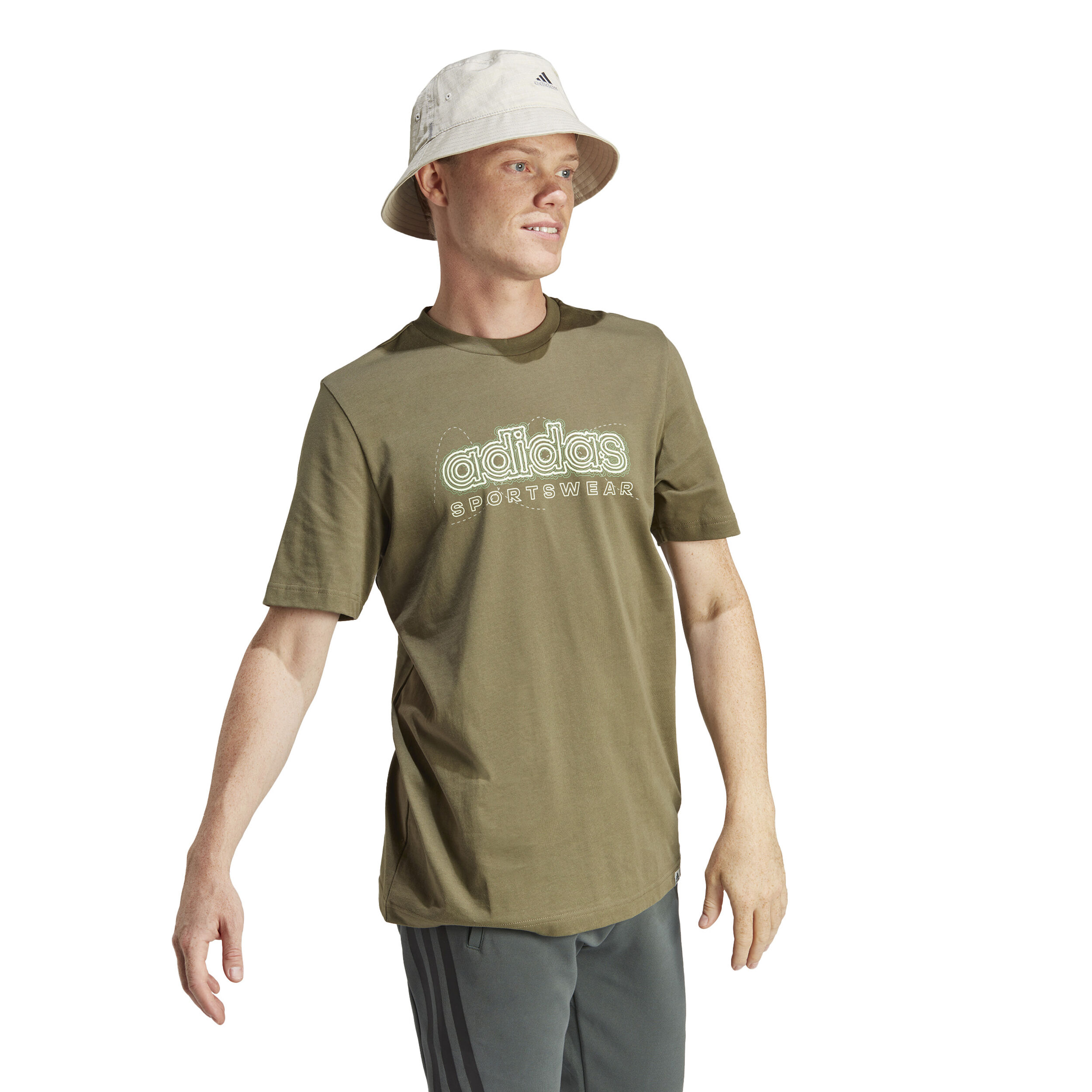 adidas Growth SPW T-shirt Hommes - Vert Olive