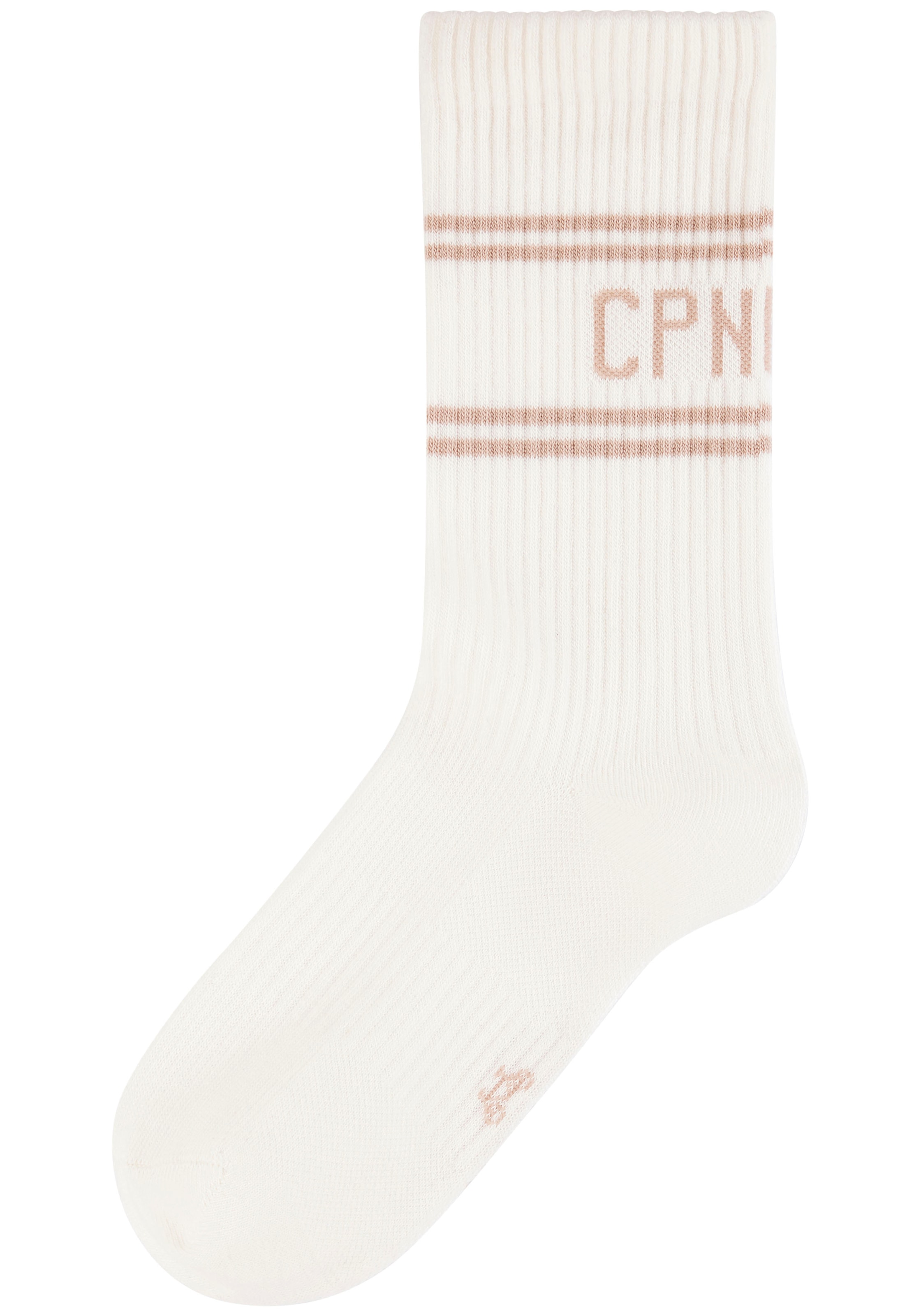 Copenhagen Studios Langsocken Packung, 2 Stk. tlg. mit Pikeé-Struktur unter der Sohle