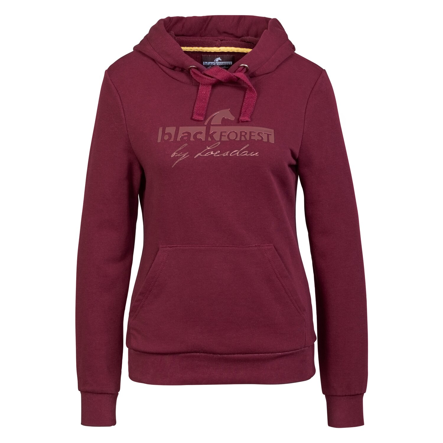 black forest Hoodie mit Silikonprint  - cherry