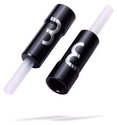 Lot de 50 Butées de Gaine avec Fourreau BBB CableEnd N-AL Workshop en Aluminium 4mm Noir