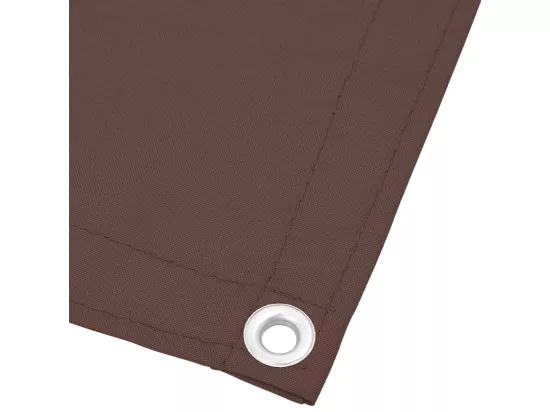 Écran de balcon marron 90x800 cm 100% polyester oxford