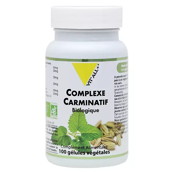 Vit'all+ Complexo Carminativo Orgânico 100 Cápsulas Vegetais