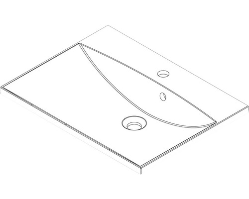 FACKELMANN Hype3.0 VC 60 60 cm witte wastafelmeubel