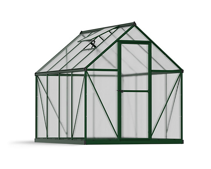 Serre de jardin double parois Vert 4,6m2 en plastique et polycarbonate Mythos Canopia By Palram