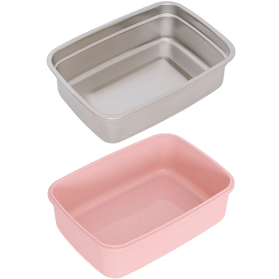 Petit monkey rvs broodtrommel bento - luiaard
