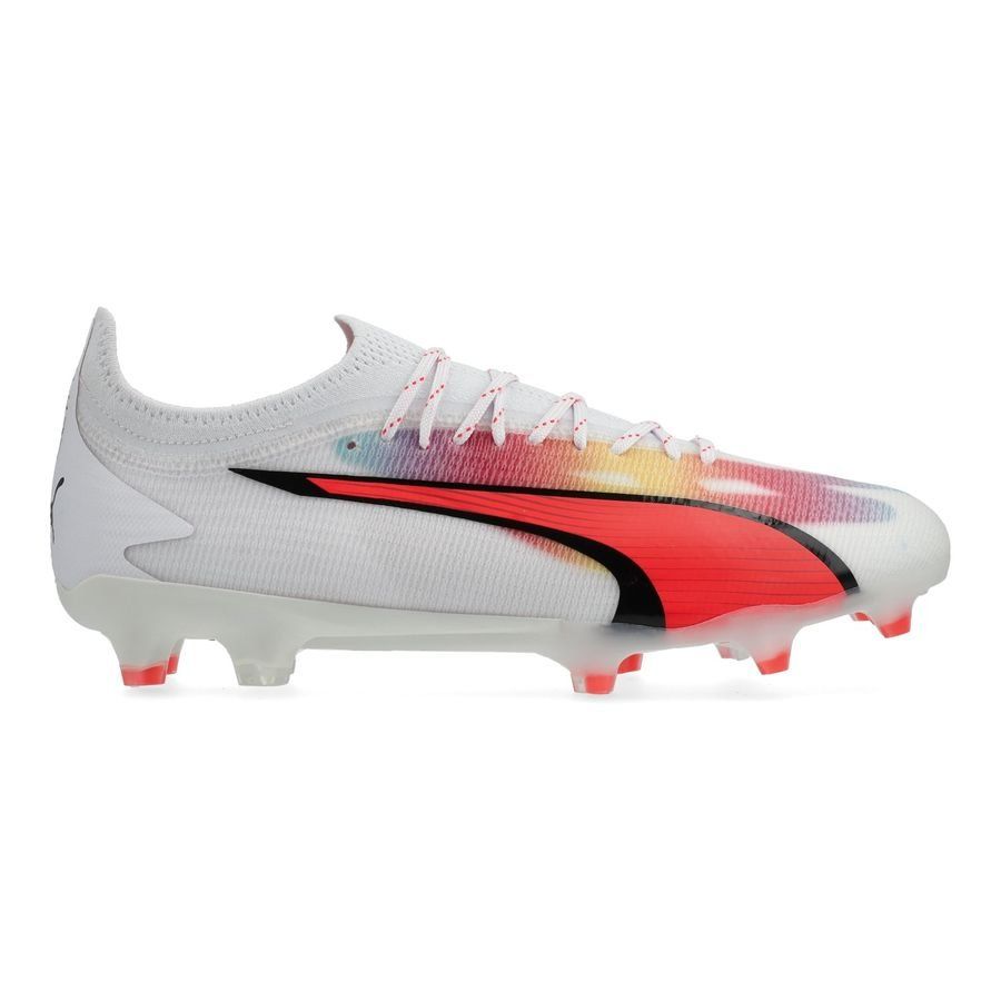 PUMA Ultra Ultimate FG/AG Breakthrough - Blanc/Noir/Fire Orchid