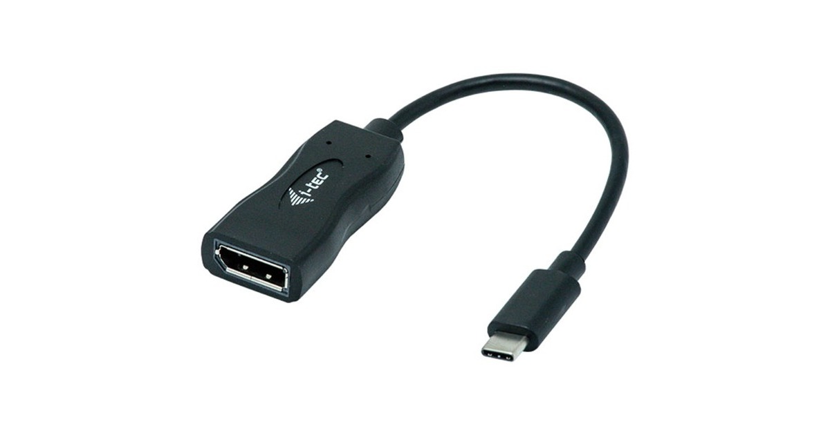 i-tecUSB-C > DisplayPort adapter  (Zwart, 0,15 meter, 4K 60Hz)