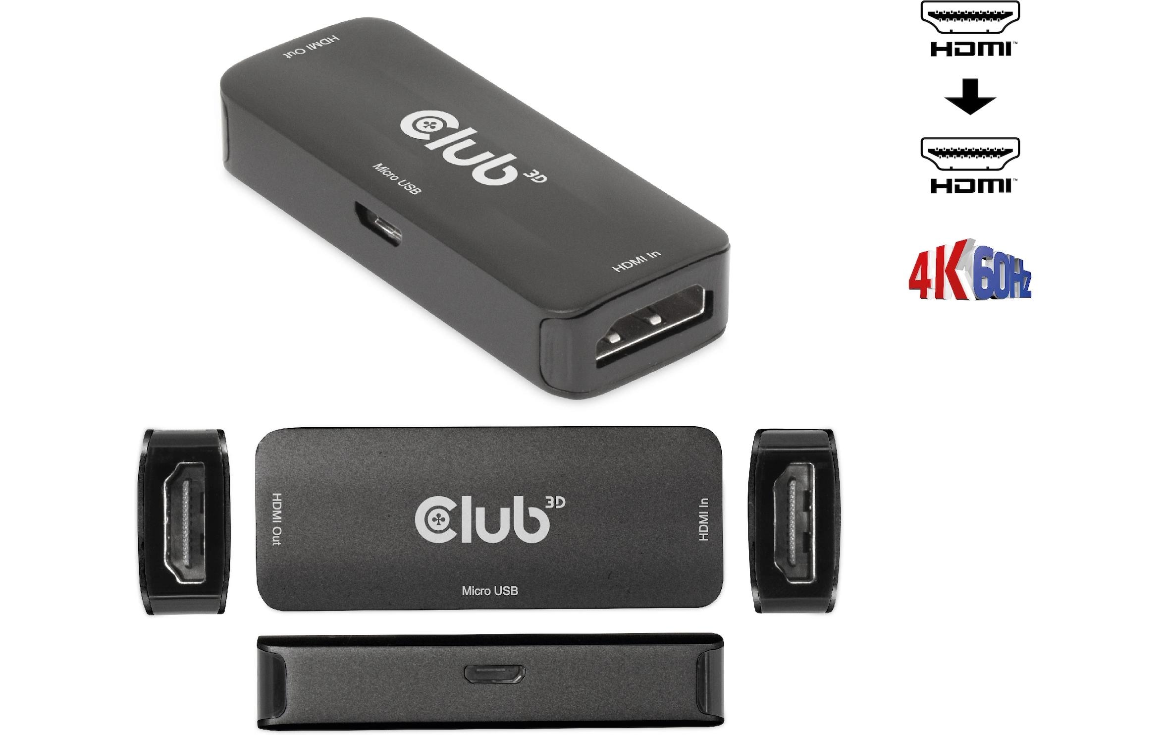 Active HDMI 4K60Hz Repeater B/B CAC-1307 -Aktiver 4K60 Hz HDMI-Repeater