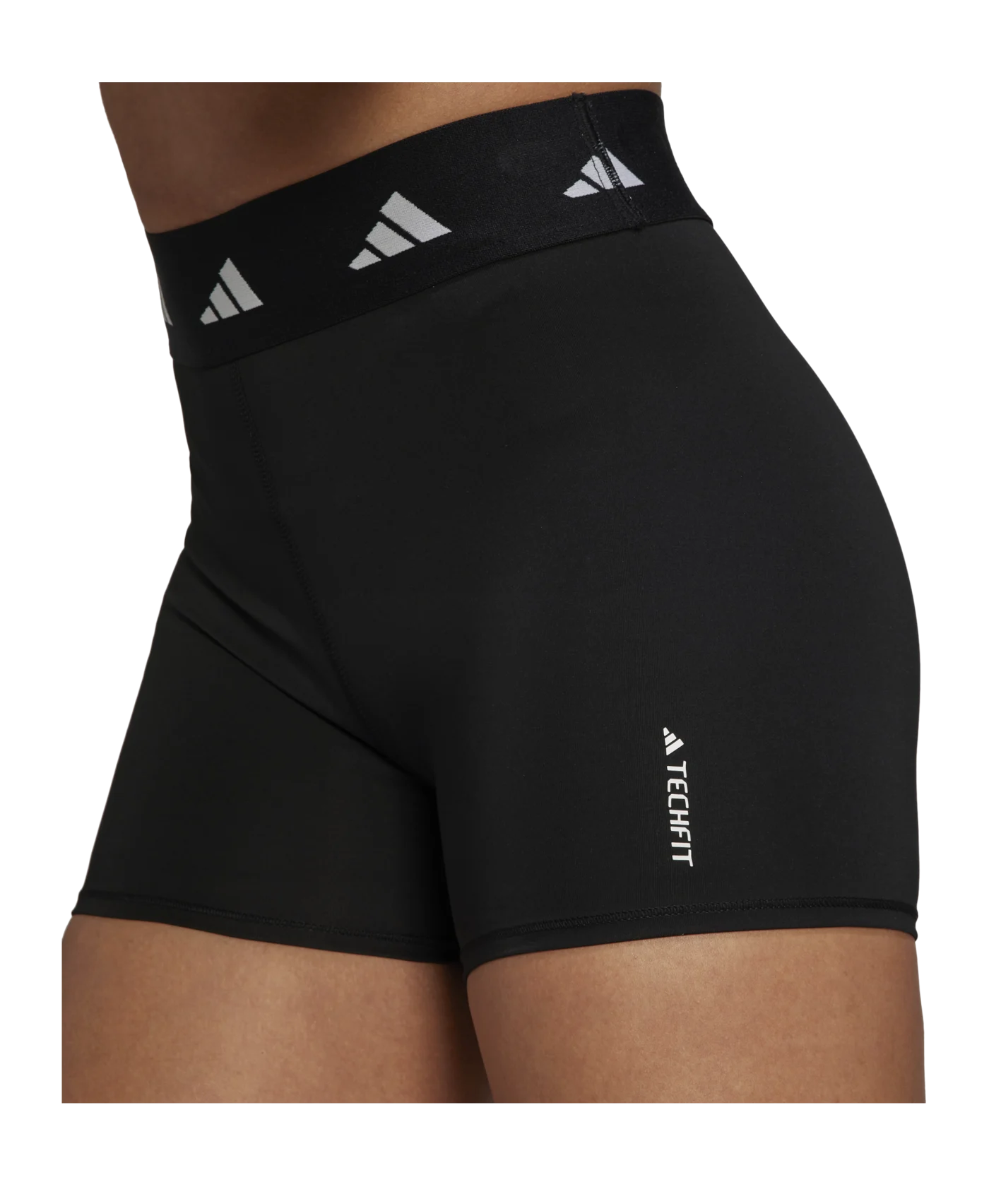 adidas Techfit Short Leggings Damen Schwarz