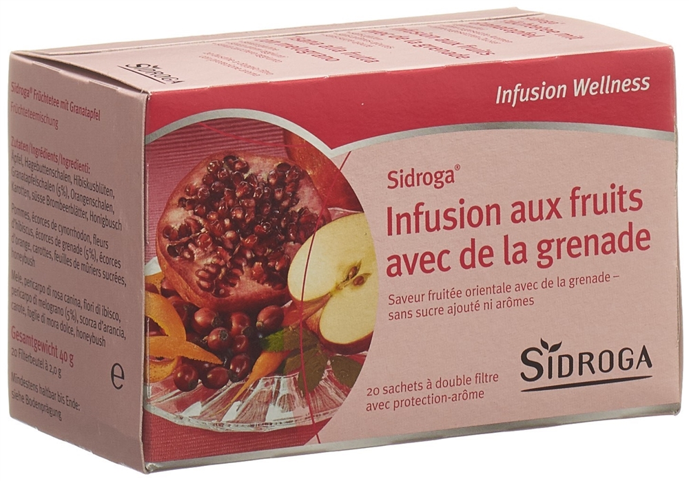 Sidroga Früchtetee mit Granatapfel<br>20 × 2 g, Beutel