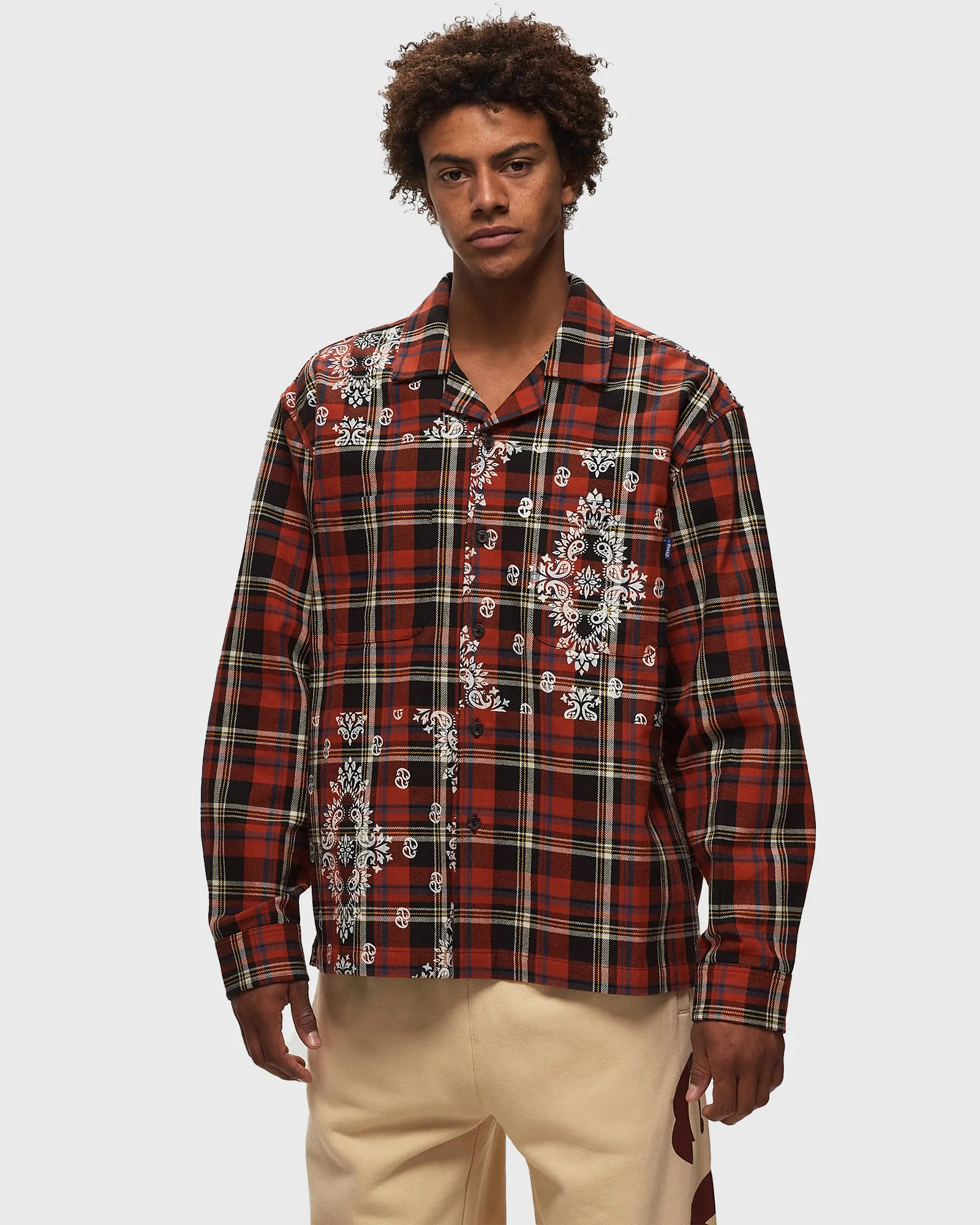 Awake PAISLEY PRINTED FLANNEL SHIRT