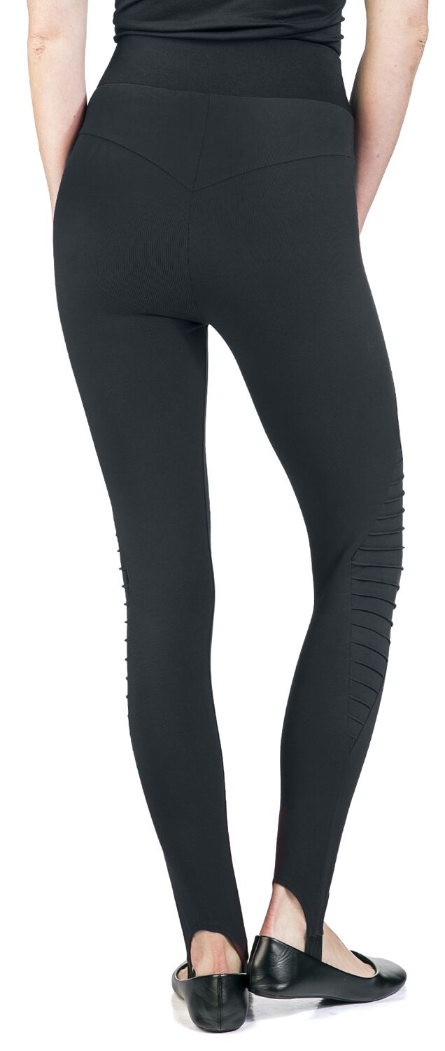 Leggings Noir Avec Étriers | RED by EMP Legging