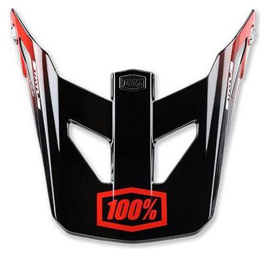 Visière de rechange pour casque 100% Status - Selecta Rouge
