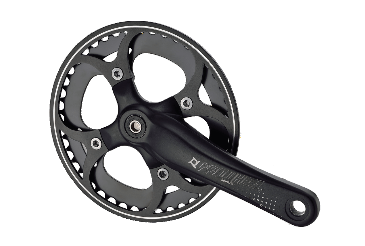 Pioneer Kranksæt 42T sort med kædeskærm 170 mm