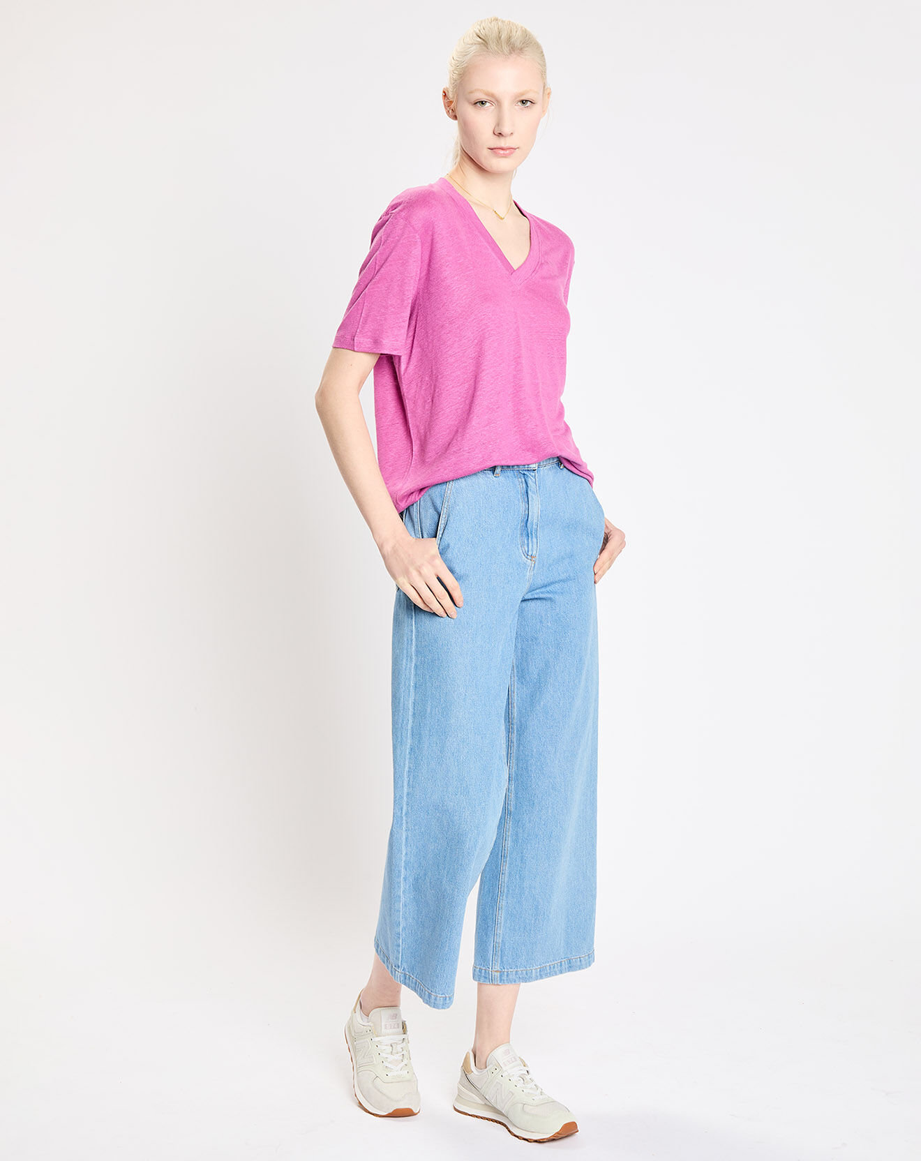Jodhpur T-Shirt 100% Lin Aribo violet