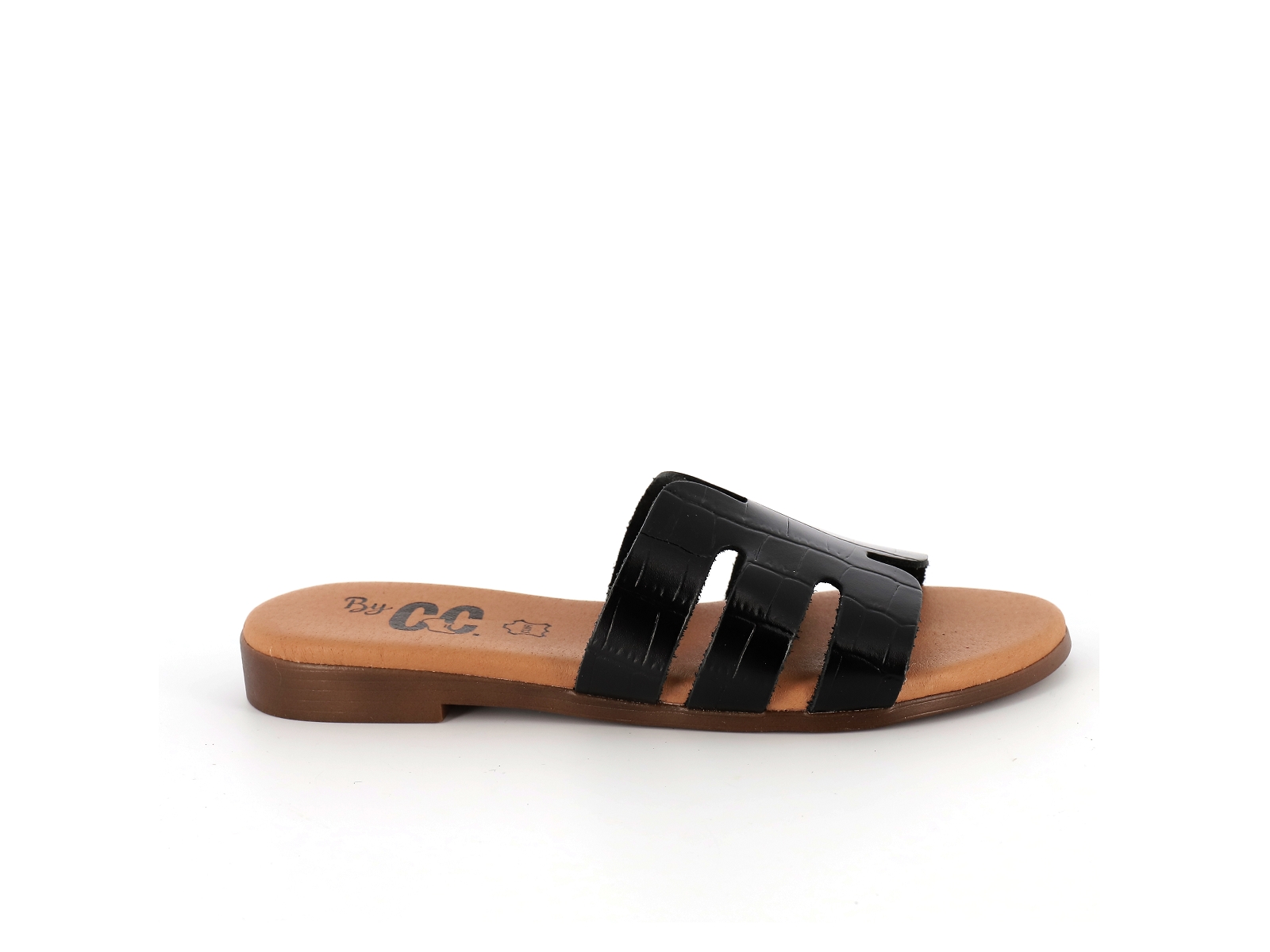 Chaussures du chateau-9176 Cuir Noir Ecaille