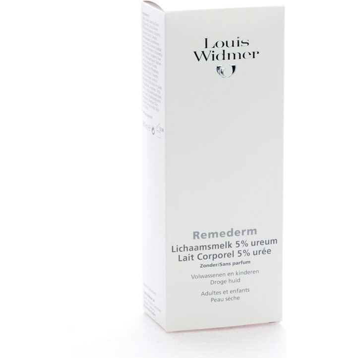 Lait corporel sans parfum Remederm 5 % urée Louis Widmer - Flacon de 200 ml