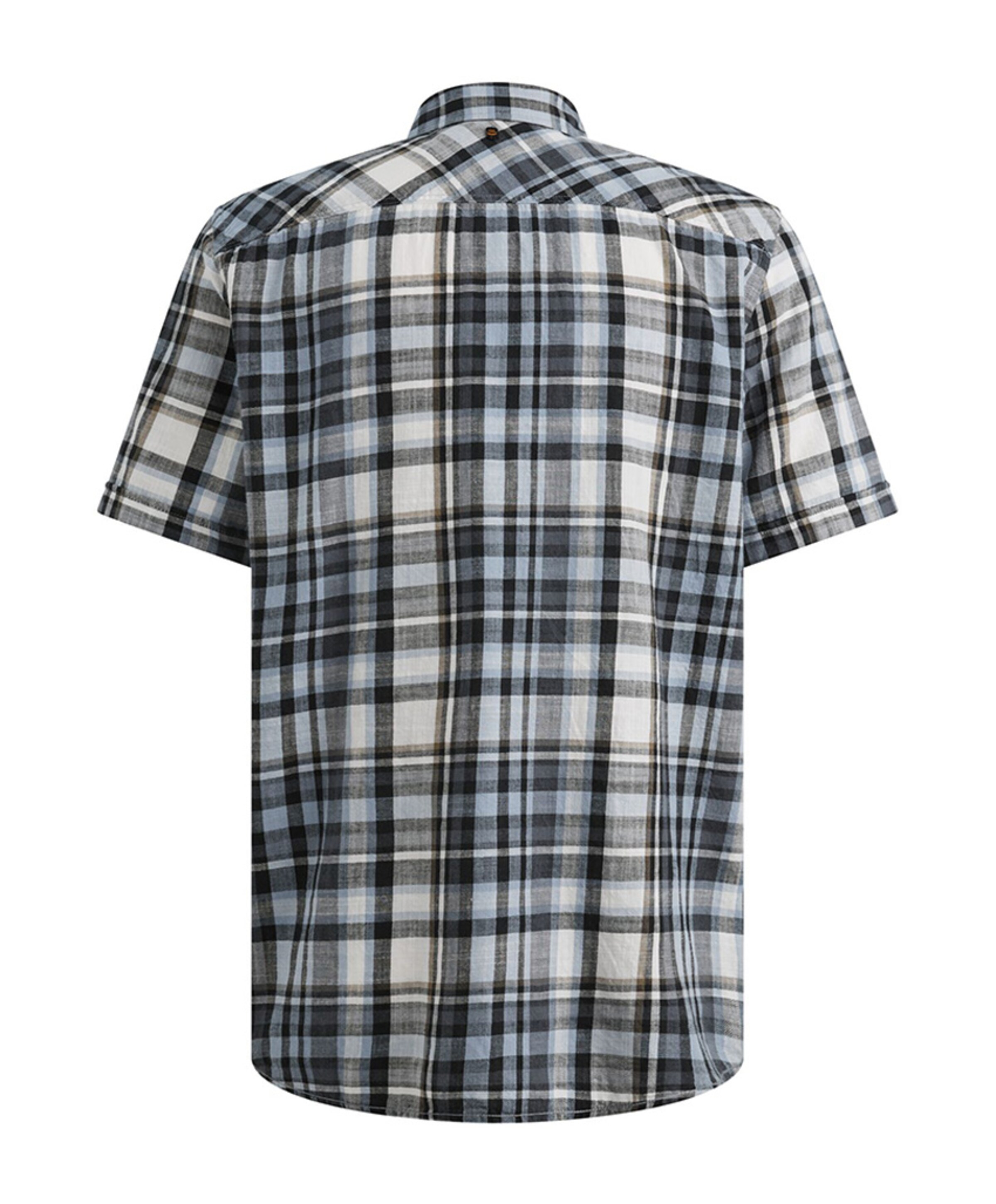 PME Legend Heren overhemd korte mouw blauw