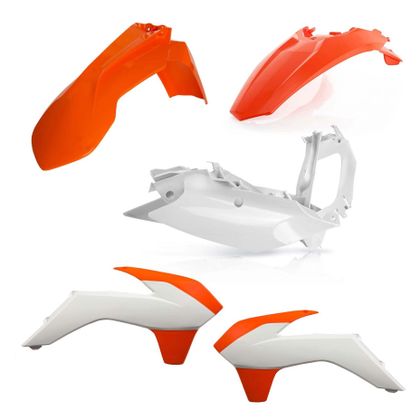Kit plastiques Acerbis Couleur - Orange / Blanc