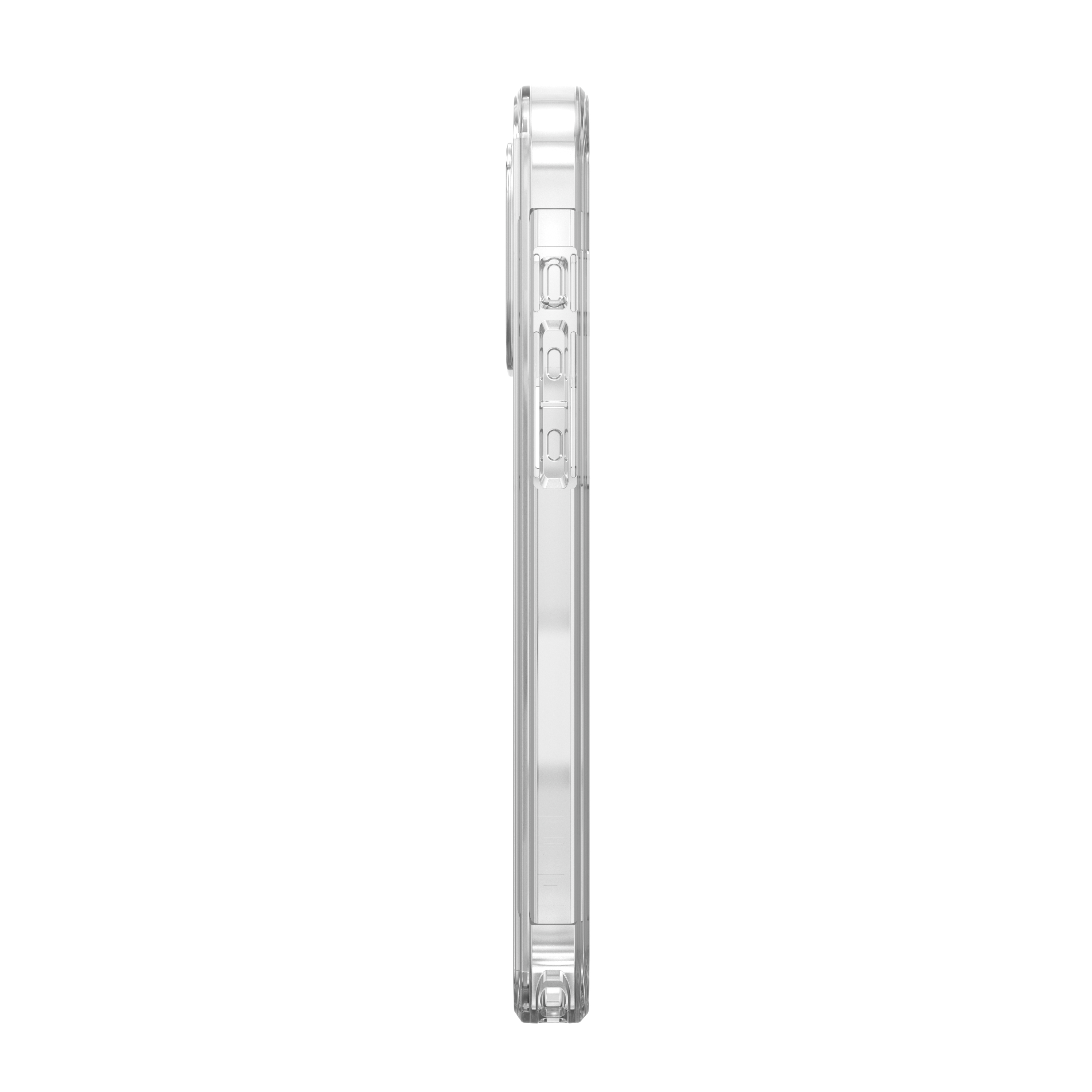 iPhone 16 Pro Max MagSafe Hybrid Schutzhülle Plyo (114481114333) - Transparent (Silber)