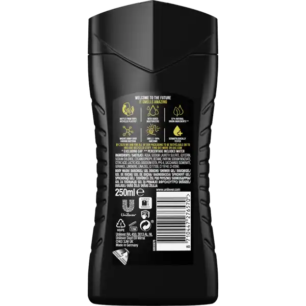 3-in-1 Duschgel & Shampoo Dark Temptation für Körper, Gesicht und Haar