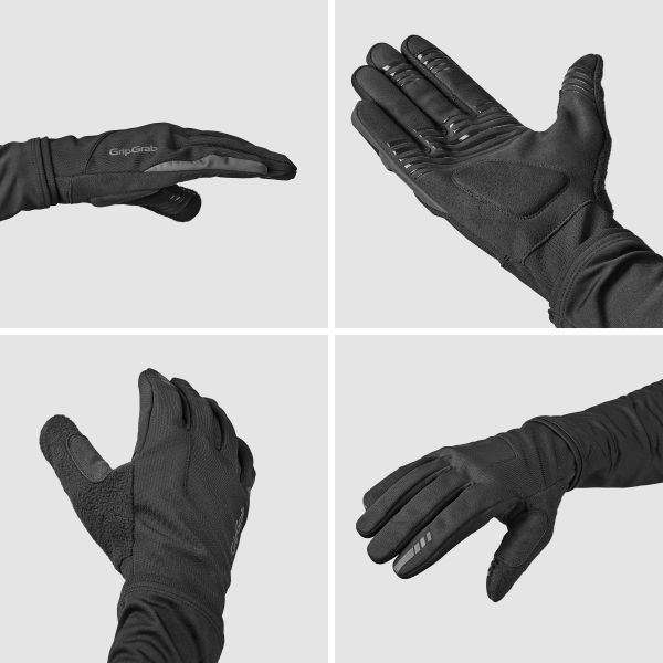 GripGrab Hurricane 2 Midseason Cykelhandsker, Black