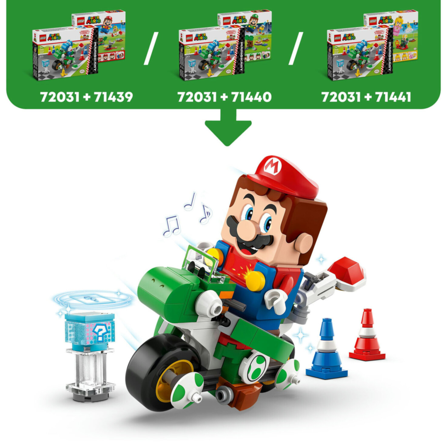 LEGO® Super Mario 72031 Mario Kart - Yoshi Bike ab 7 Jahren