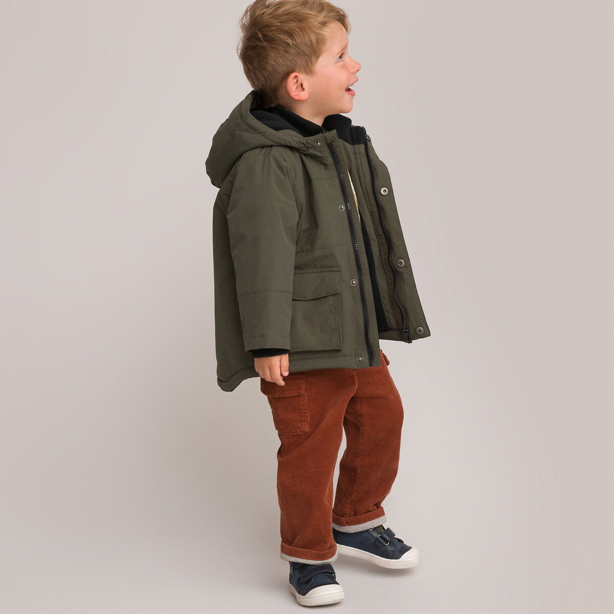 COLEÇÕES LA REDOUTE<br>Parka quente com boné
