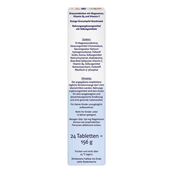 Doppelherz system Magnesium 400 Citrat Brausetabletten, 24 St