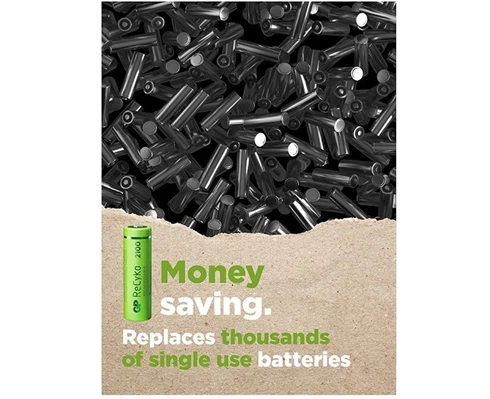 GP ReCyko AA-batteri, 2100 mAh, 4-pack