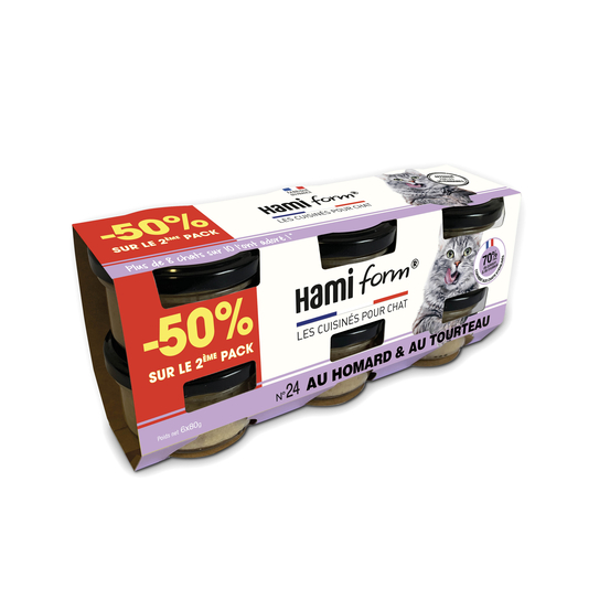 Pack 6 pots recette n°24 Homard / Tourteau -50% sur 2eme pack