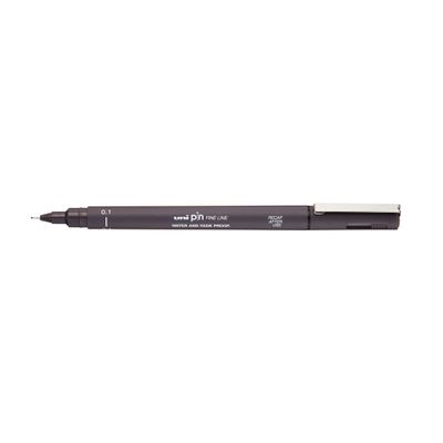 UNI PIN - Feutre fin - pointe calibrée - 0,1 mm - gris foncé