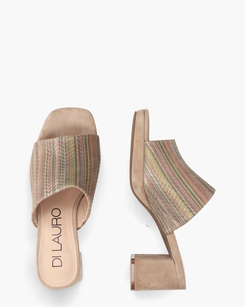 Di Lauro Toria Beige/Multicolor Damesslippers