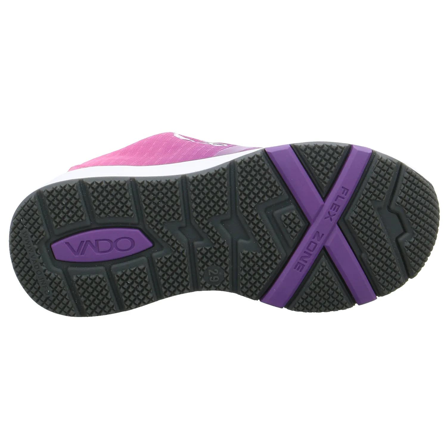 VADO Kleinkinder-Sport -Halbschuh Violette Textil  Sneaker Outdoor