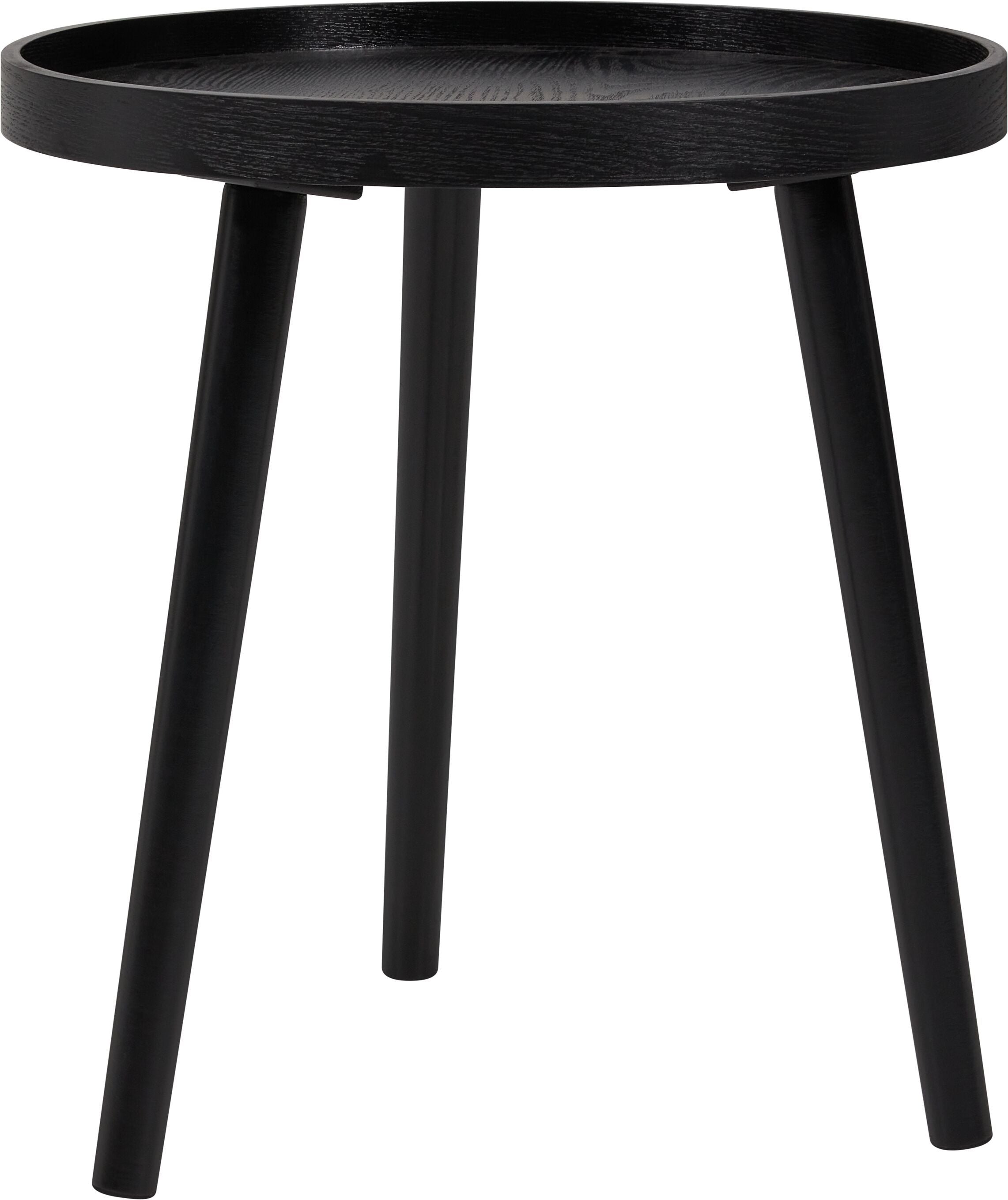 MAILA Beistelltisch - Schwarz / B: 40.0 cm x T: 40.0 cm x H: 44.0 cm