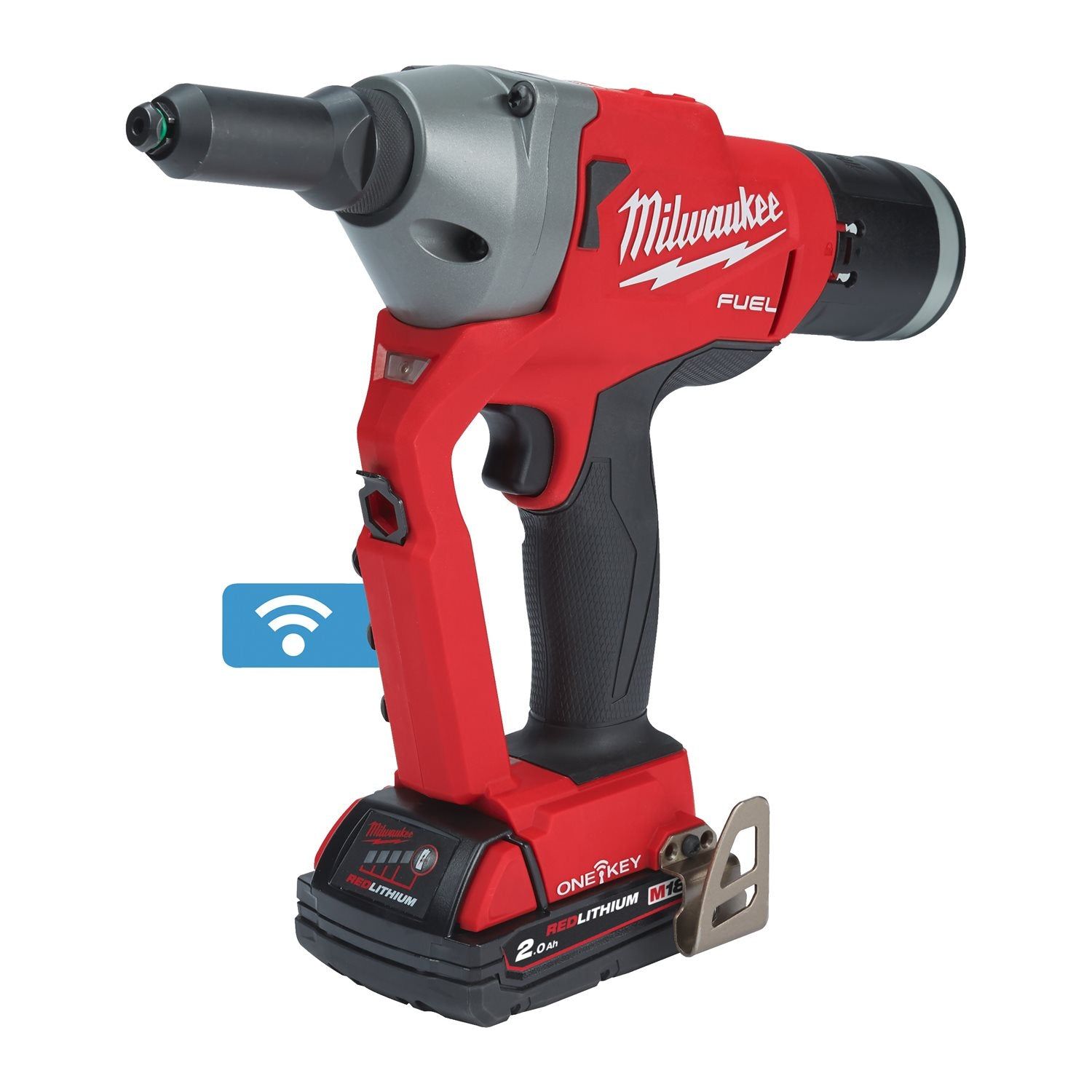 Milwaukee M18 ONEFPRT-202X ONE-KEY™ Accu Blindklinknageltang 18V 2.0Ah Li-Ion in HD-Box - 4933478602