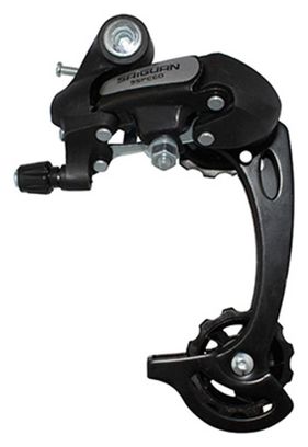 Derailleur Vtt Arriere P2R 9-8 vitesses Noir Nine Grande Chape (Compatible Shimano Jusqu'A 34Dts)