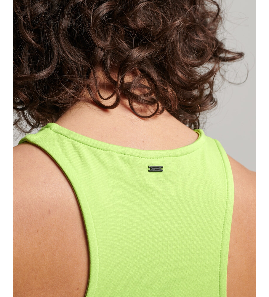 Top sem mangas de malha verde Superdry Racer Studios