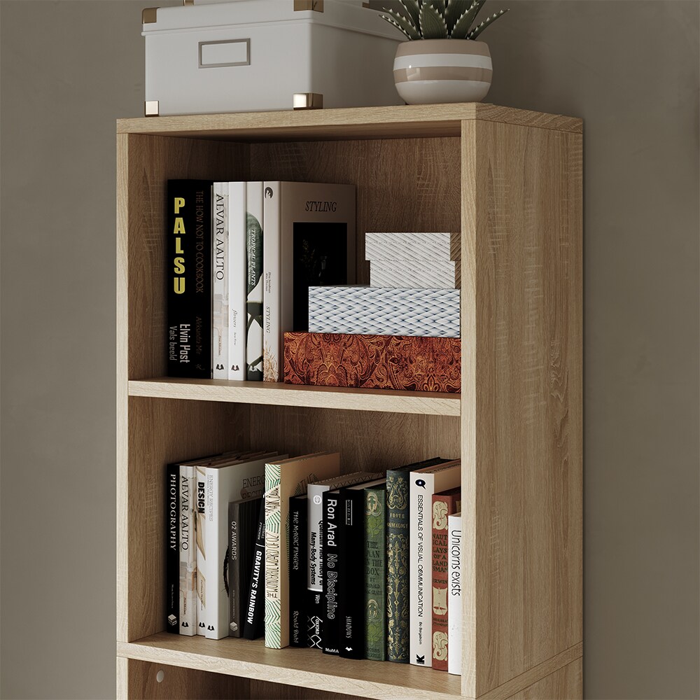 Vicco Bücherregal Bob Eiche 40 x 132 cm mit 5 Fächern