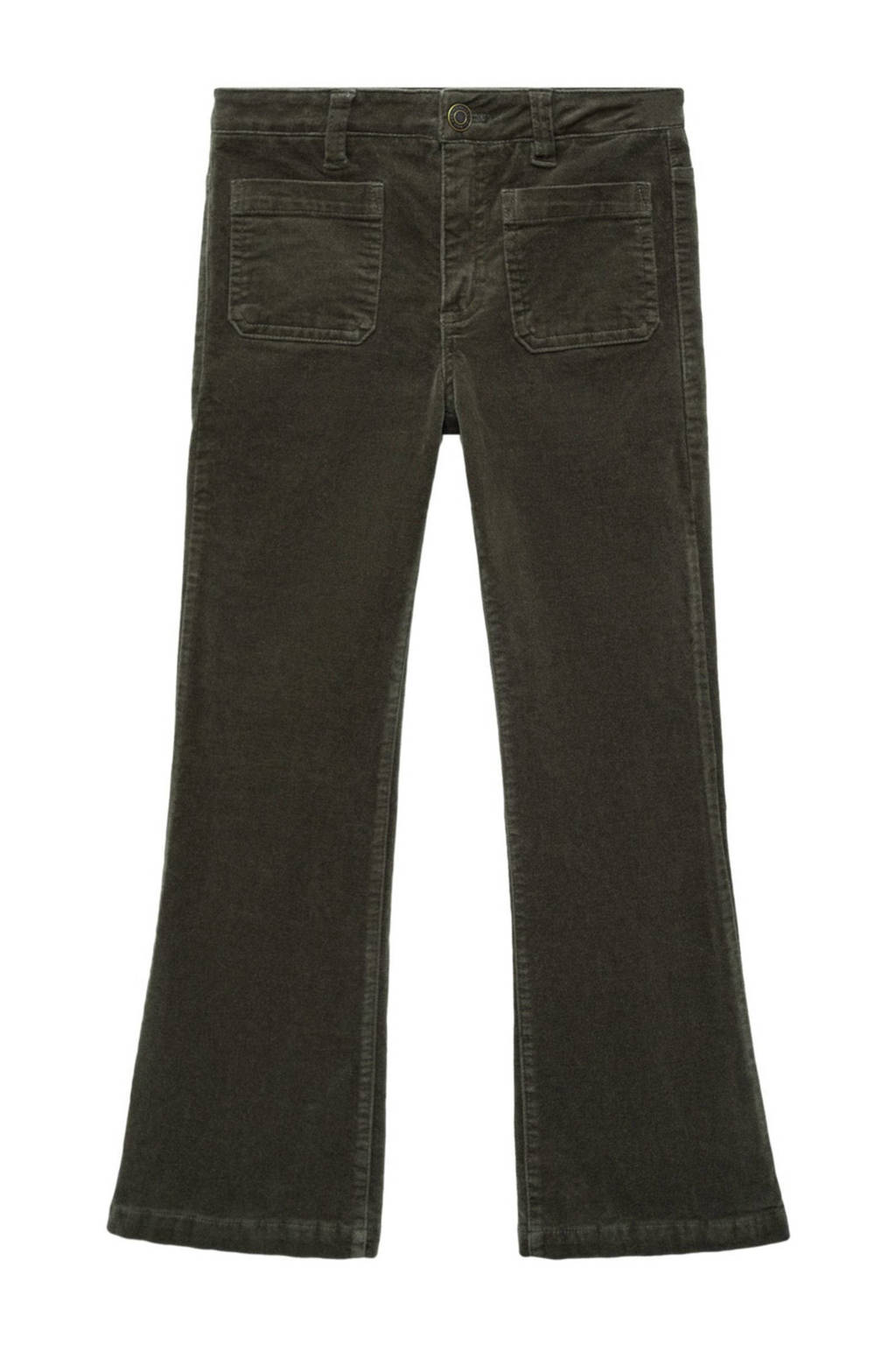 Mango Kids flared casual broek kaki