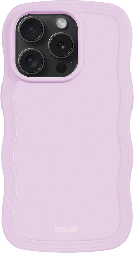 HoldIt Wavy Case iPhone 14 Pro Lilla