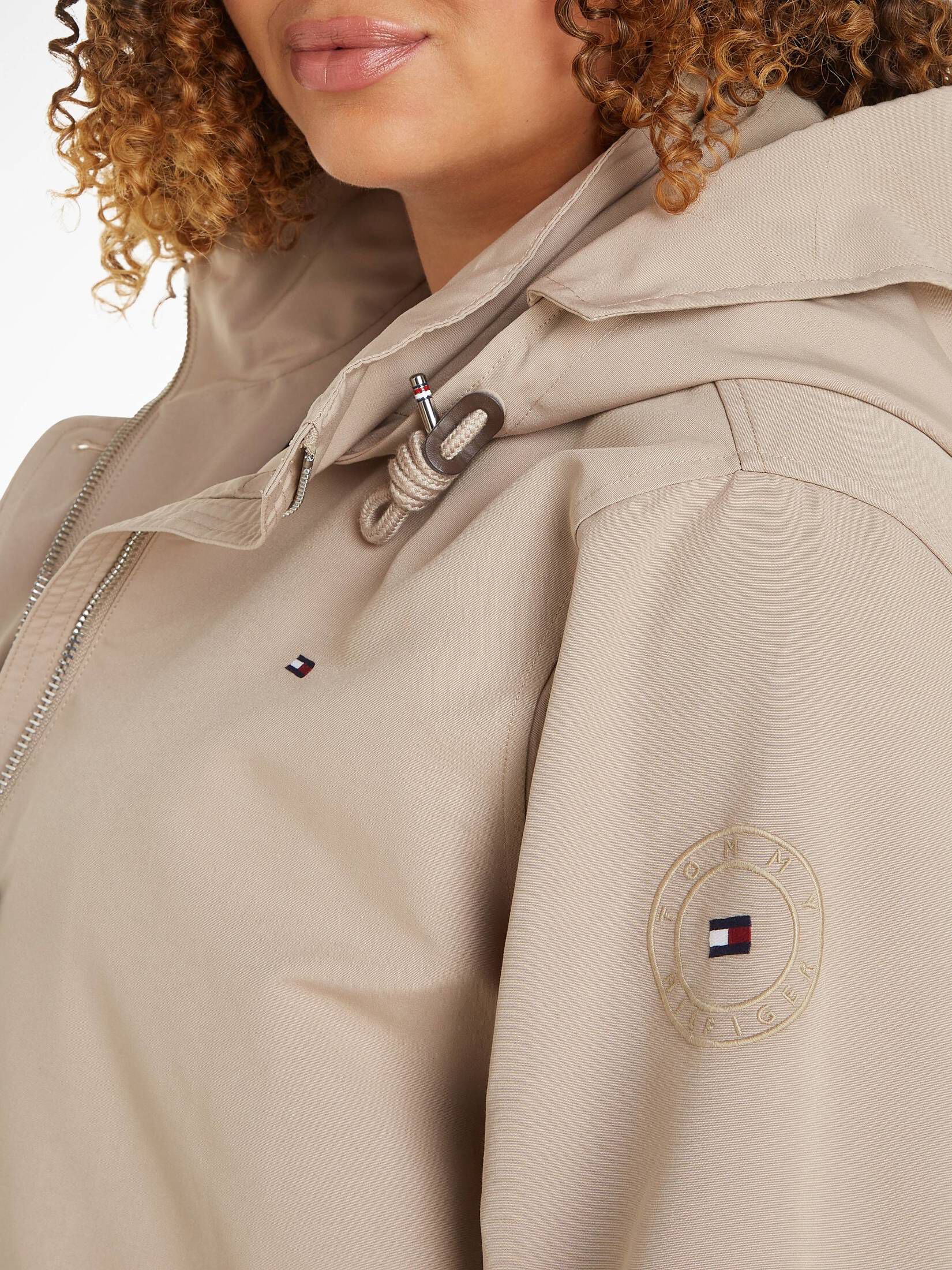 Tommy Hilfiger| Damen Trenchcoat CRV COTTON BLEND PARKA