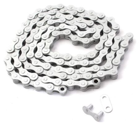 Chaîne BMX KHE M-WAVE inoxydable argent