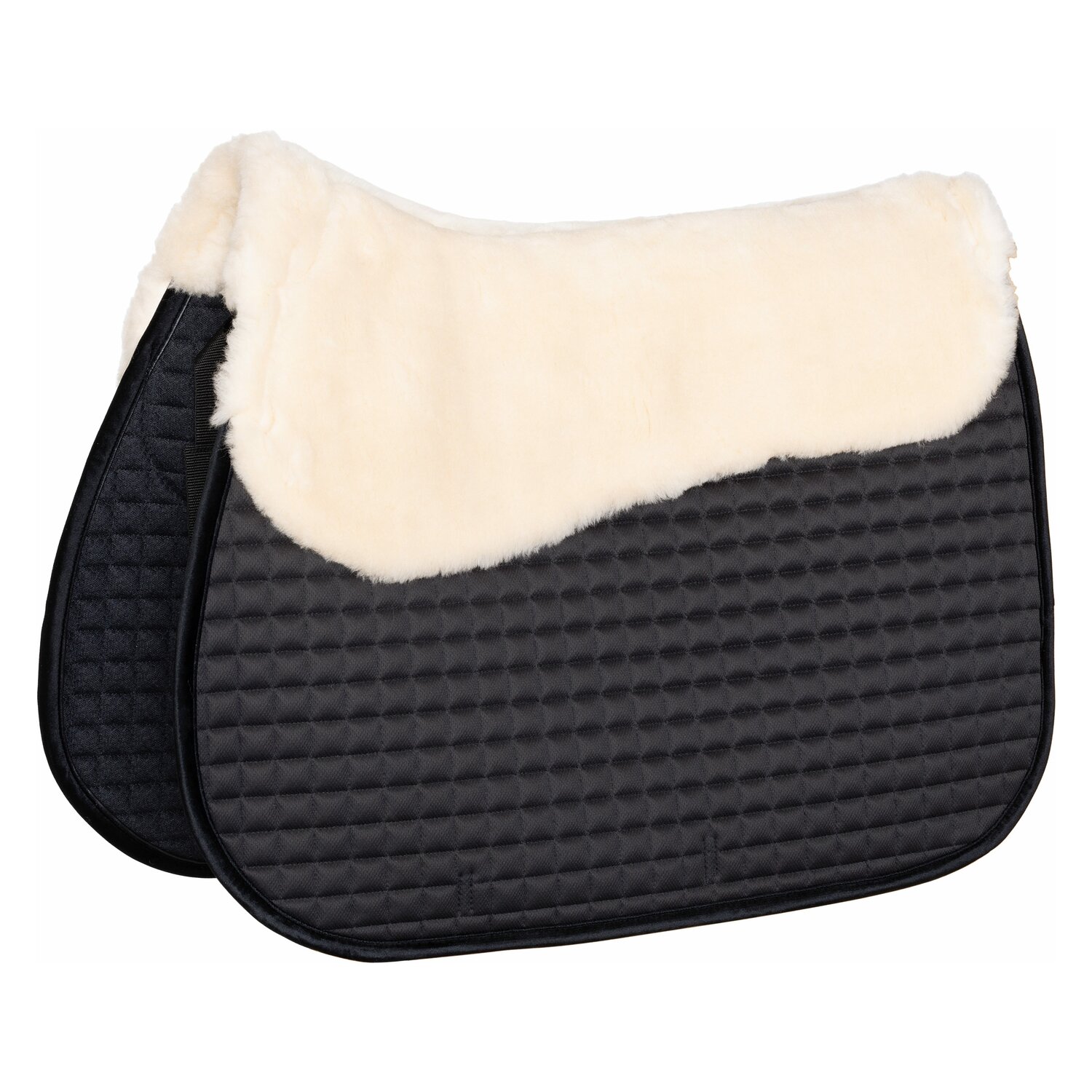 Horse-friends Lammfell-Schabracke Mesh - black/nature