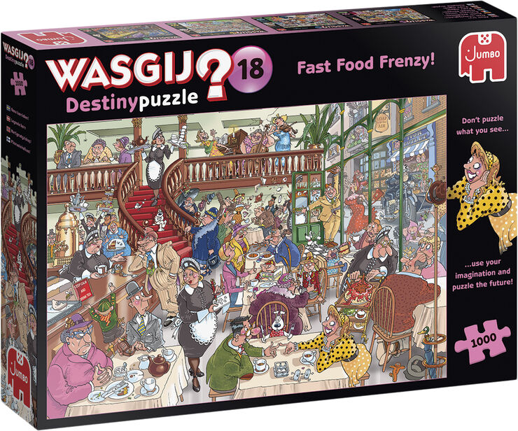 Wasgij puslespil Fast Food Frenzy