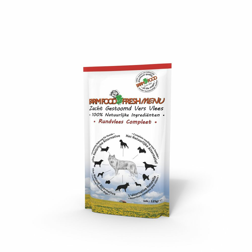 16x Farm Food Fresh Menu Rundvlees125 gr