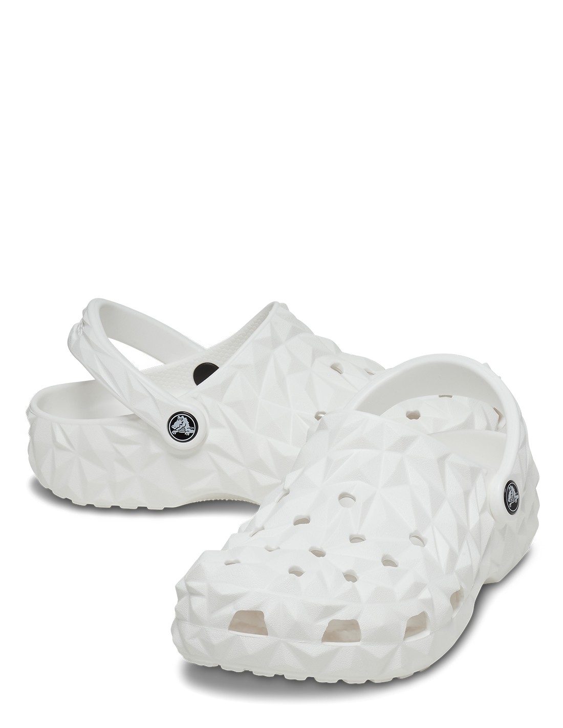 crocs Sabots Femme Classic Geometric Clog Whi Blanc