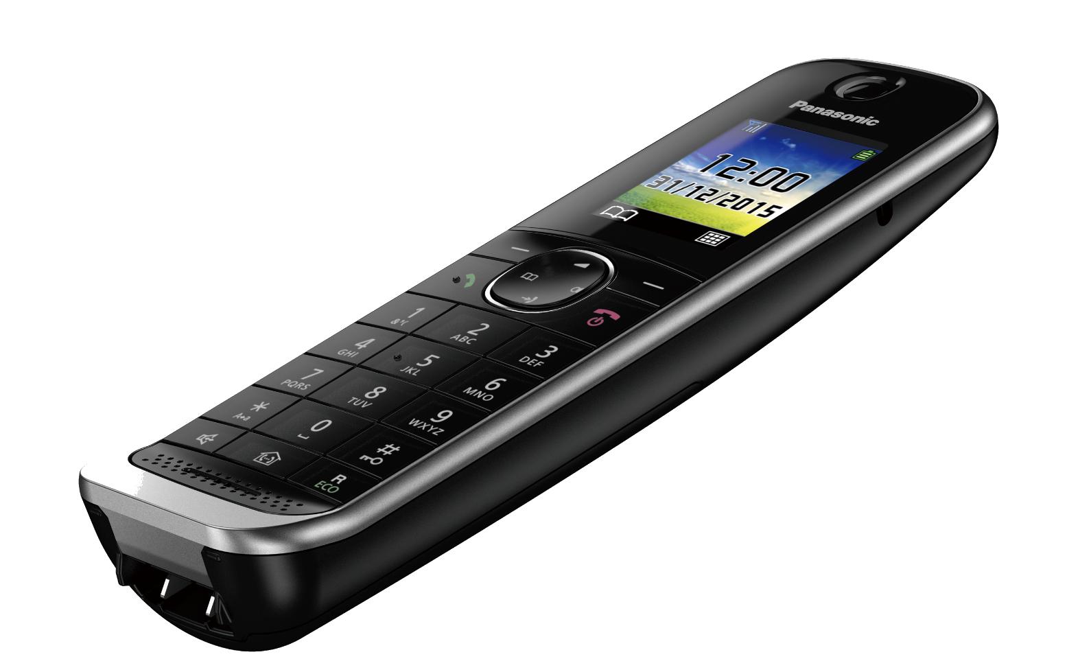 Schnurlostelefon KX-TGJ310SLB SchwarzElegantes und luxuriöses digitales Schnurlostelefon