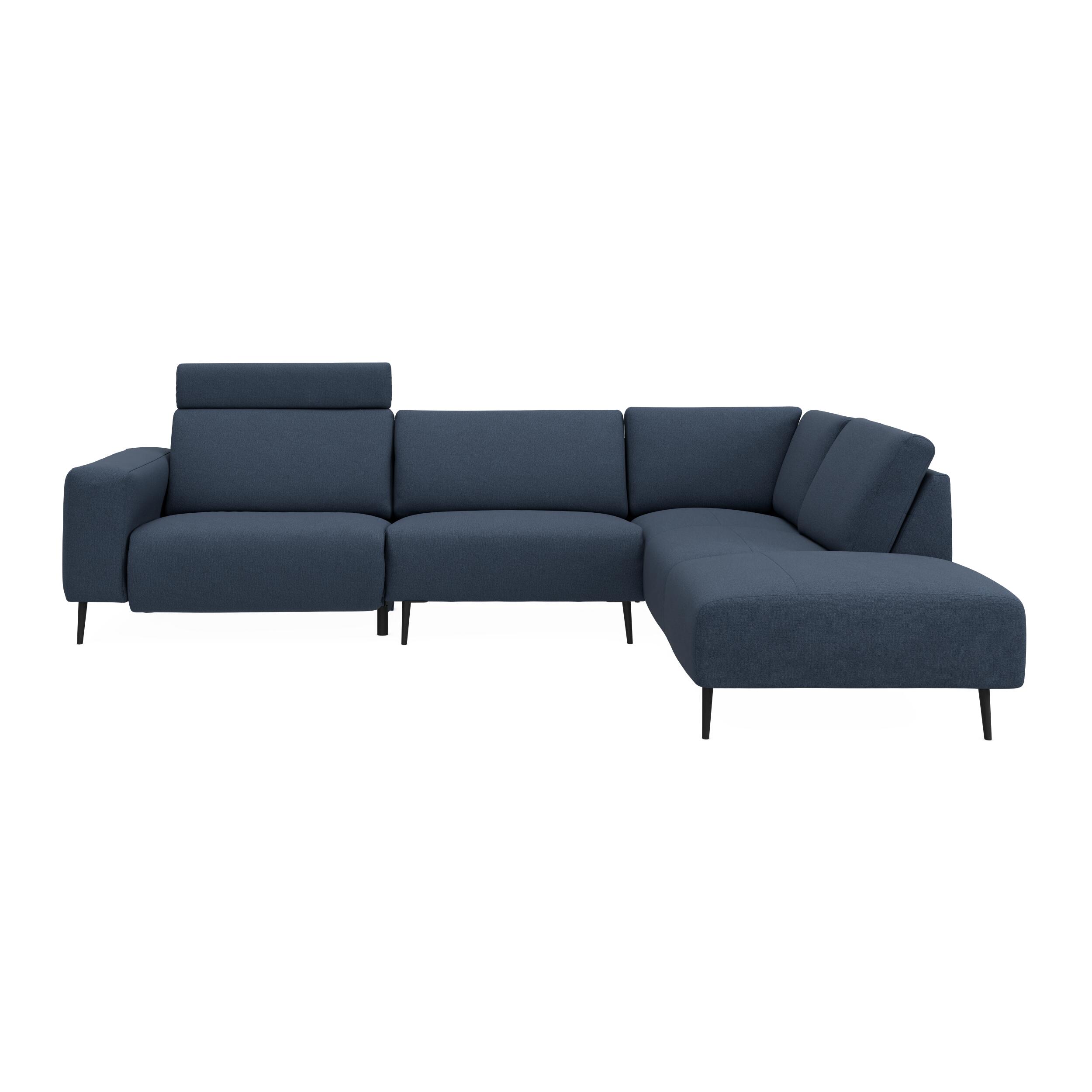 Remus højrevendt sofa med pufafslutning